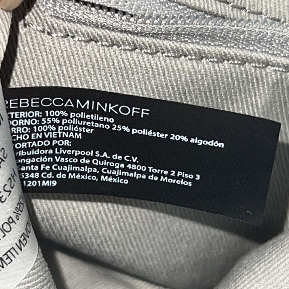 ▶️ Rebecca Minkoff ◀️ Edie Whip Chain Faux Leather Crossbody Shoulder Bag - Picture 12 of 17